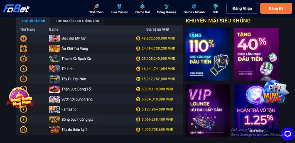 Ưu đãi chào mừng dành cho thành viên mới của Sinlabet Win